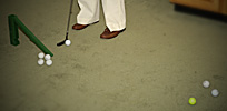 Golf training games: basic speed matching
